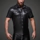thumbnail image 1 of Camisetas De cuero sintético para hombre, camisa Sexy de látex para Fitness, para escenario, fiesta y discoteca, 1 of 4