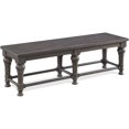 thumbnail image 1 of Riverside Furniture Harper Cottage Wood Dining Bench in Matte Black, 1 of 6