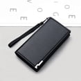 thumbnail image 2 of Fashion ID Long Wallet Solid Color Men Hasp Purse Multiple Card Slots Clutch Bag, 2 of 6
