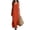 Orange, variant on YuXingFu Cotton Dresses for Women Maxi V-Neck Plus Size Womens Dress Sleeveless Tiered Long Casual Summer Black XXXL