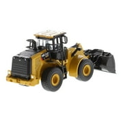CAT Caterpillar 950M Wheel Loader W/ Bucket & Log Fork W/ Two Log Poles Play & Collect! 1/64 Diecast Model by Diecast Masters
