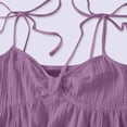 thumbnail image 5 of POTETI Womens Dresses Sleeveless Cotton Mini Sundresses for Women Casual Solid Color Strap Club Party Dresses, 5 of 6