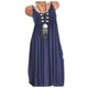 thumbnail image 1 of WILLBEST Vestido De Verano Para Mujer Vestido Midi Sin Tirantes Con Encaje Belleza De Color Sólido Para Mujer, 1 of 3