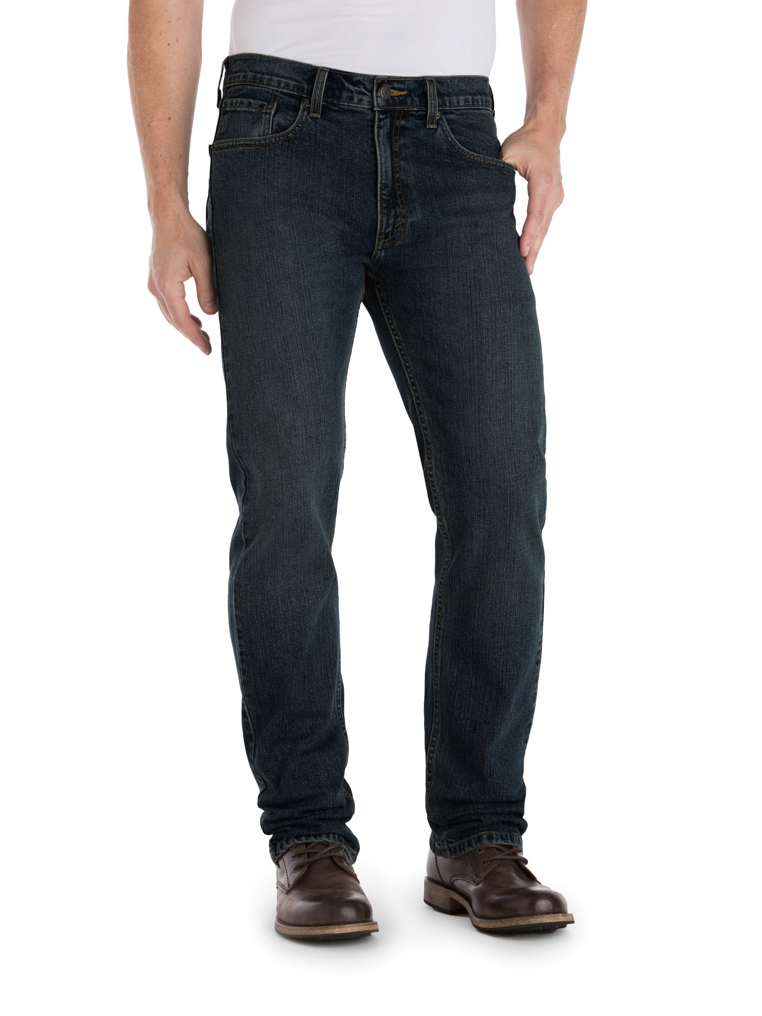 Premium Comfort Flex Straight Fit Jeans 