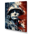 thumbnail image 2 of Designart "Patriot'S Palette: Military Soldier" Military Wall Decor, 2 of 7