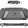 thumbnail image 4 of Case for Nintendo Switch Rugged Rubberized Snap On Hard Cover TPU + 2PCS Thumb Grips Caps + 1PCS H9 Glass Screen Protector, 4 of 7