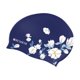 thumbnail image 2 of Gorro de natación para mujer, de silicona con estampado floral, elástico, con protección para el cabello y las orejas, para piscina, entrenamiento de, 2 of 9