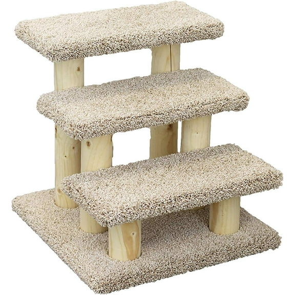 New Cat Condos 110223 Pet Stairs, Large, Beige