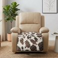 thumbnail image 4 of ZIATUBLES Cow Print Recliner Chair Cover, Anti-Slip Reclining Sofa Seat Cushion Slipcover, Washable Pet Friendly Furniture Protector, 38.58 x 24.40 Inches Living Room Decor, 4 of 8
