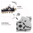 thumbnail image 3 of MERRYHAPY 2Ud Llaveros De Fútbol Con Colgante De En Acero Resistente Para Fútbol Y Equipos, 3 of 7