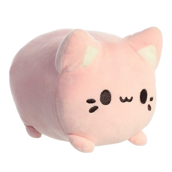 Aurora - Small Pink Tasty Peach - 7" Strawberry Meowchi - Enchanting Stuffed Animal