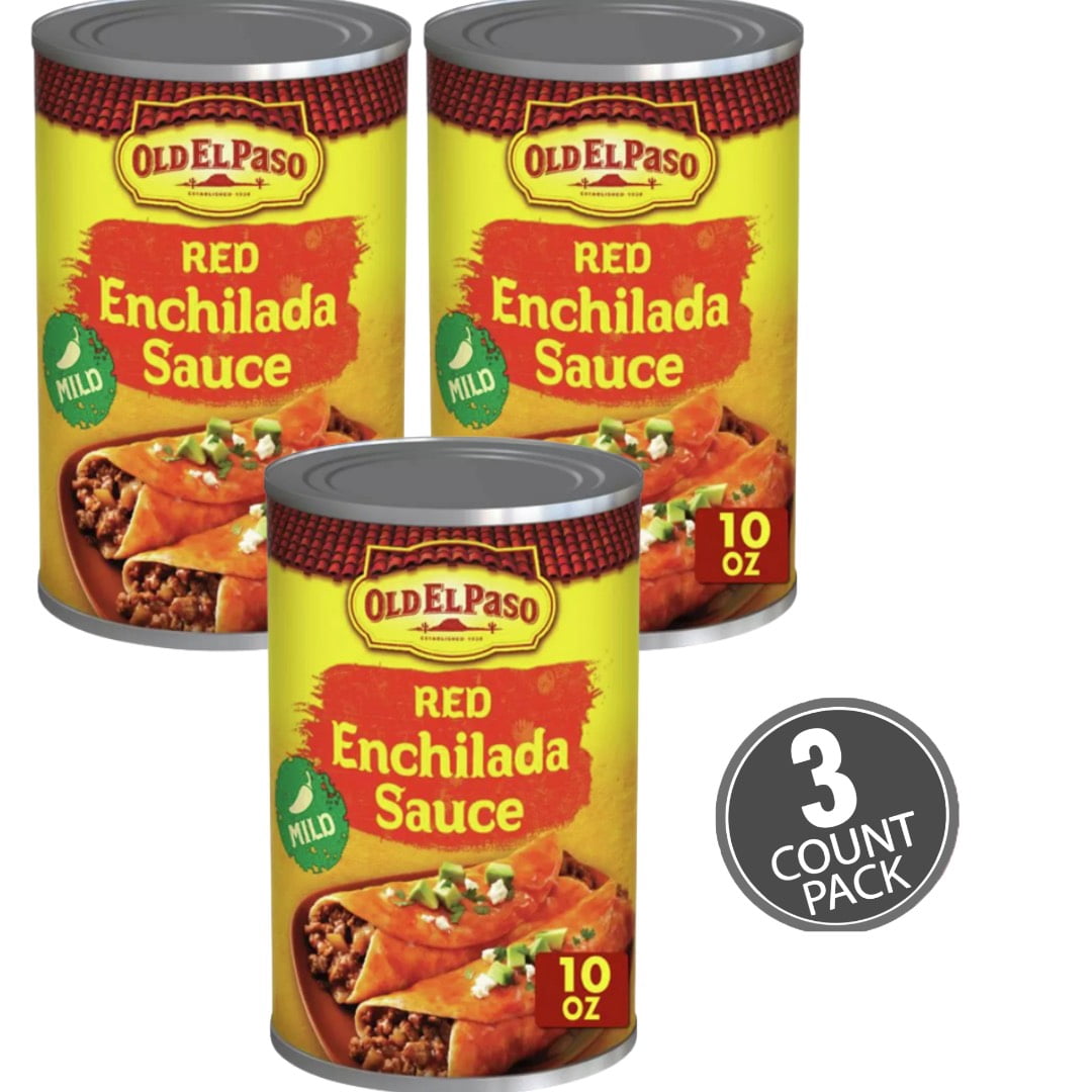 Old El Paso Red Enchilada Sauce Mild 10oz pack of 3