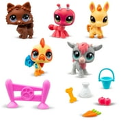 Littlest Pet Shop, Collector Set, Farm Besties Theme - Gen 7, Pets #56-#60, Kidults, Girls, Boys, Kids, Tweens Ages 4+