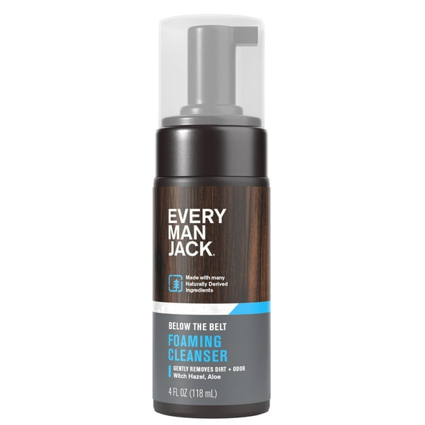 Jabón espumoso para la ingle Every Man Jack para hombre, 120 ml, con hamamelis
