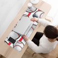 thumbnail image 3 of Long Mouse Pads for Desk,Red and White Striped Baseballs Pattern Desk Mats on Top Of Desks, Desk Mouse Pad Extra Large with 3mm Non-Slip Base and Stitched Edge for Gaming,Office,Work,Home 31.5"x11.8", 3 of 6