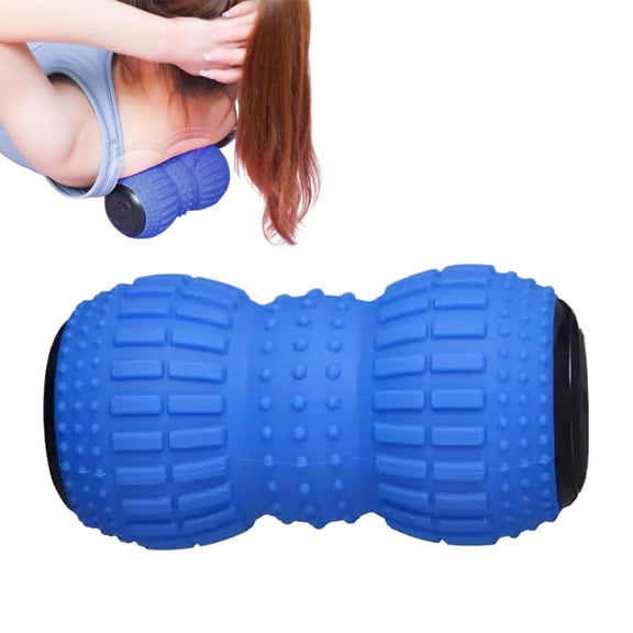 Rechargeable Vibrating Peanut Massage Ball for Tense Muscle, Electric Double , Deep Tissue Triggers Point, Yoga Sports Fitness Plantar Fasciitis Use for Adults