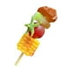 thumbnail image 1 of Mini juego de barbacoa con kebabs y comida, juego de cocina para aprender a jugar con barbacoa en miniatura Carne Tomate Maíz, 1 of 9