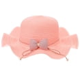 thumbnail image 2 of KAKOWELY Sombreros de paja, sombreros de moda para niños pequeños, sombreros de playa para niñas, gorras de verano con protección solar UV, 2 of 5