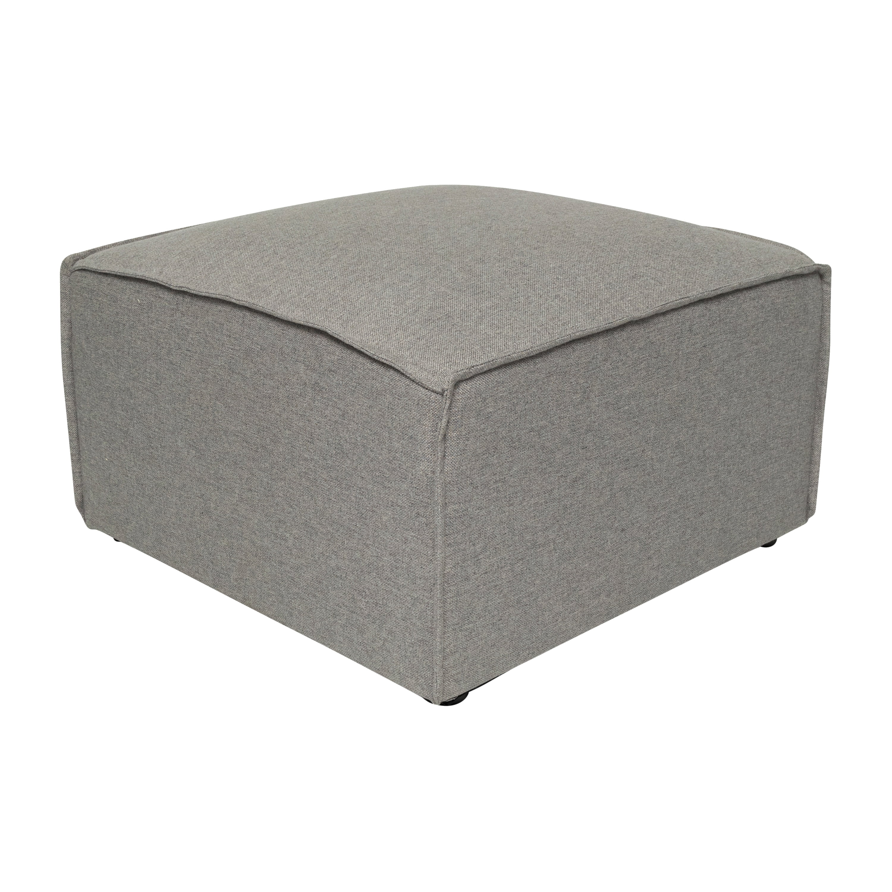 Merrick Lane Modular Ottoman Footrest in Gray