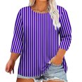 thumbnail image 2 of My Items BeiFu 3/4 Length Sleeve Womens Tops Tshirts Shirts For Women Cotton Womens Tops 3/4 Sleeve Dressy Women Blouses Cotton Long Sleeve Fall Tops For Women, 2 of 4