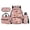 Flower Ladybug, variant on KUIFORTI Purple Horse Backpack and Lunchbox Set 4Pcs Fashion Girls School Bag with Pencil Pouch Water Bottle Sleeve for Teens Elementary Middle School Daily Use
