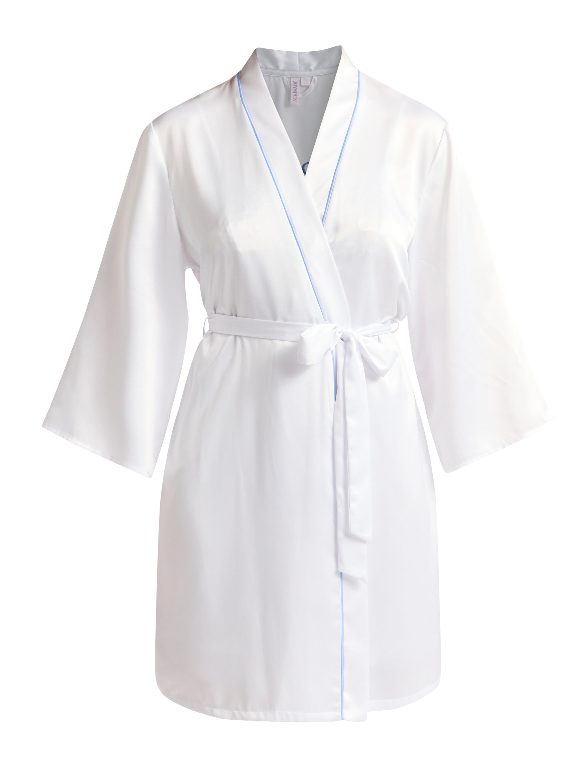 Joyspun Women’s and Women’s Plus Bridal Satin Robe, Sizes XS to 3X