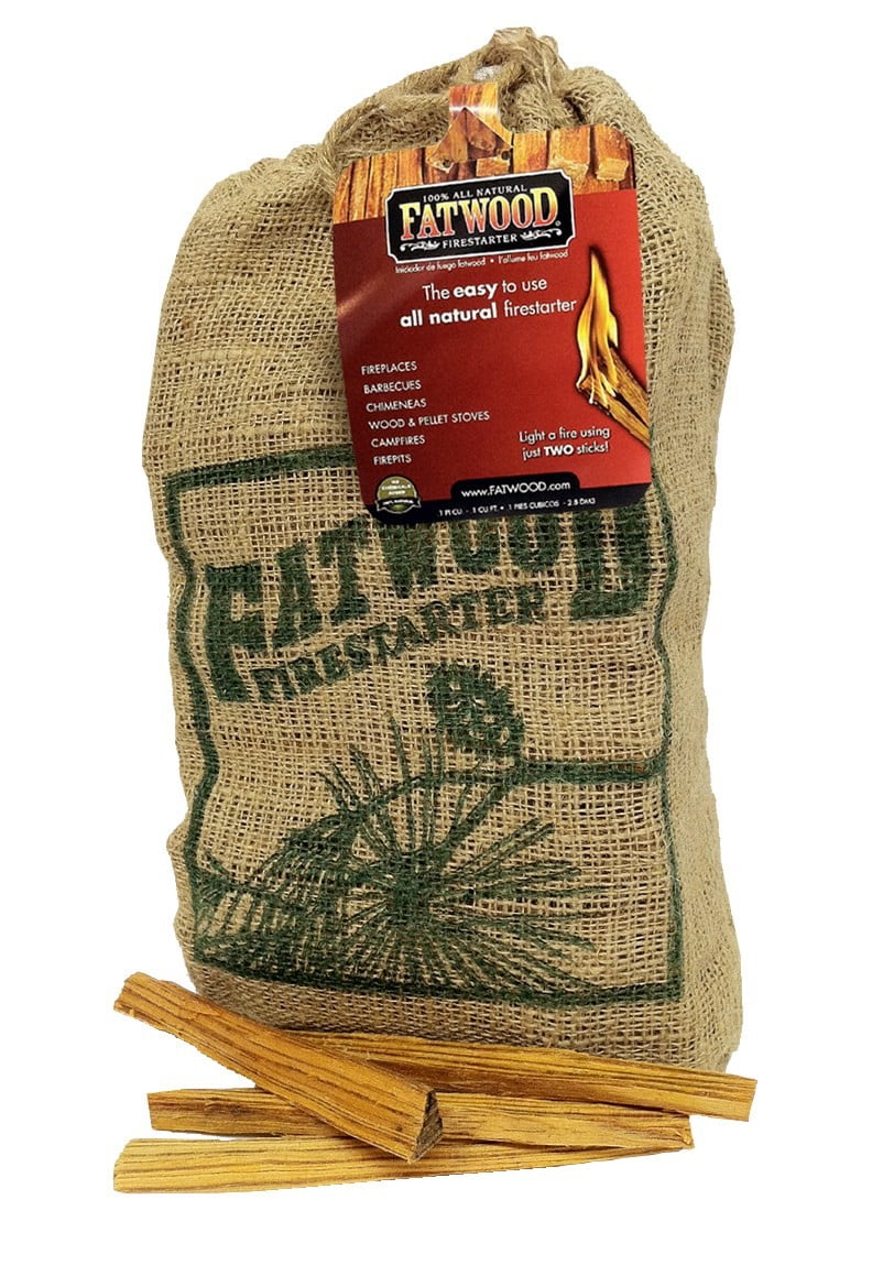 Betterwood Products Fatwood Firestarter 10 Pound Burlap Bag Betterwood Products Fatwood Firestarter 10 Pound Burlap Bag