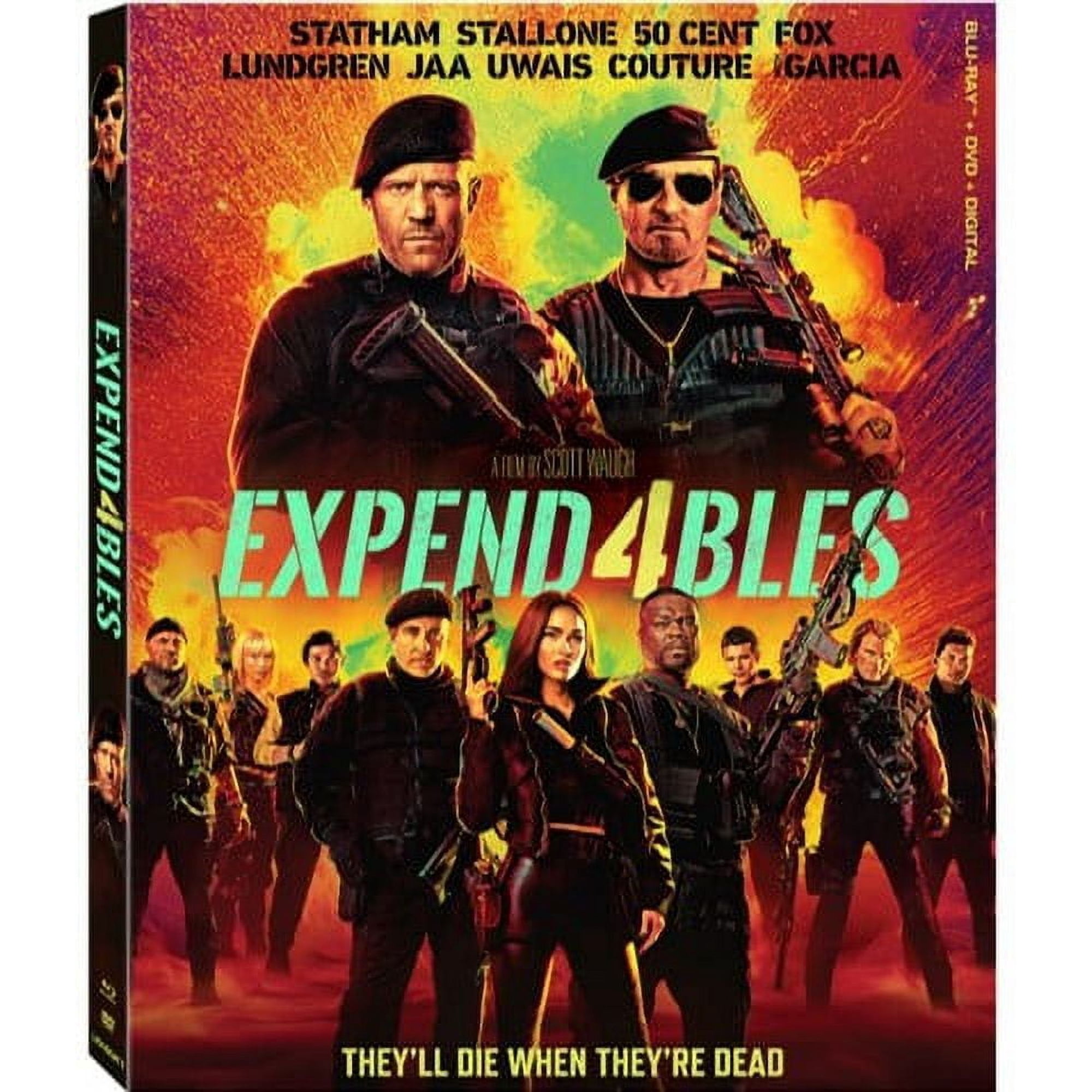 Expendables 4 (Blu-ray + DVD + Digital Copy), Starring Jason Statham