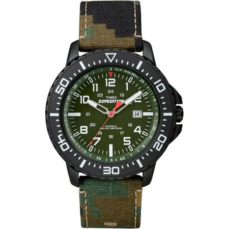 Timex Men's Expedition Uplander Watch, Green Camo Strap