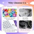 thumbnail image 5 of 40/28/24 Compartments Resin Jelly Rhinestones，3mm, Strong Adhesion, 3 Tubes of Glue, Dries Clear. Ideal for Creative Diy Rhinestone Crafting Projects., 5 of 9