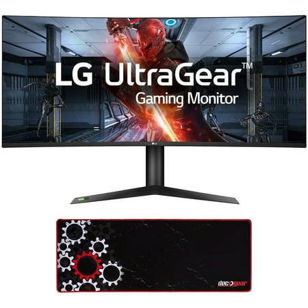 LG 38GL950G-B 38-inch Curved WQHD+ 3840 x 1600 Nano IPS Display Gaming Monitor Bundle with Deco Gear Large Extended Pro Gaming Mouse Pad