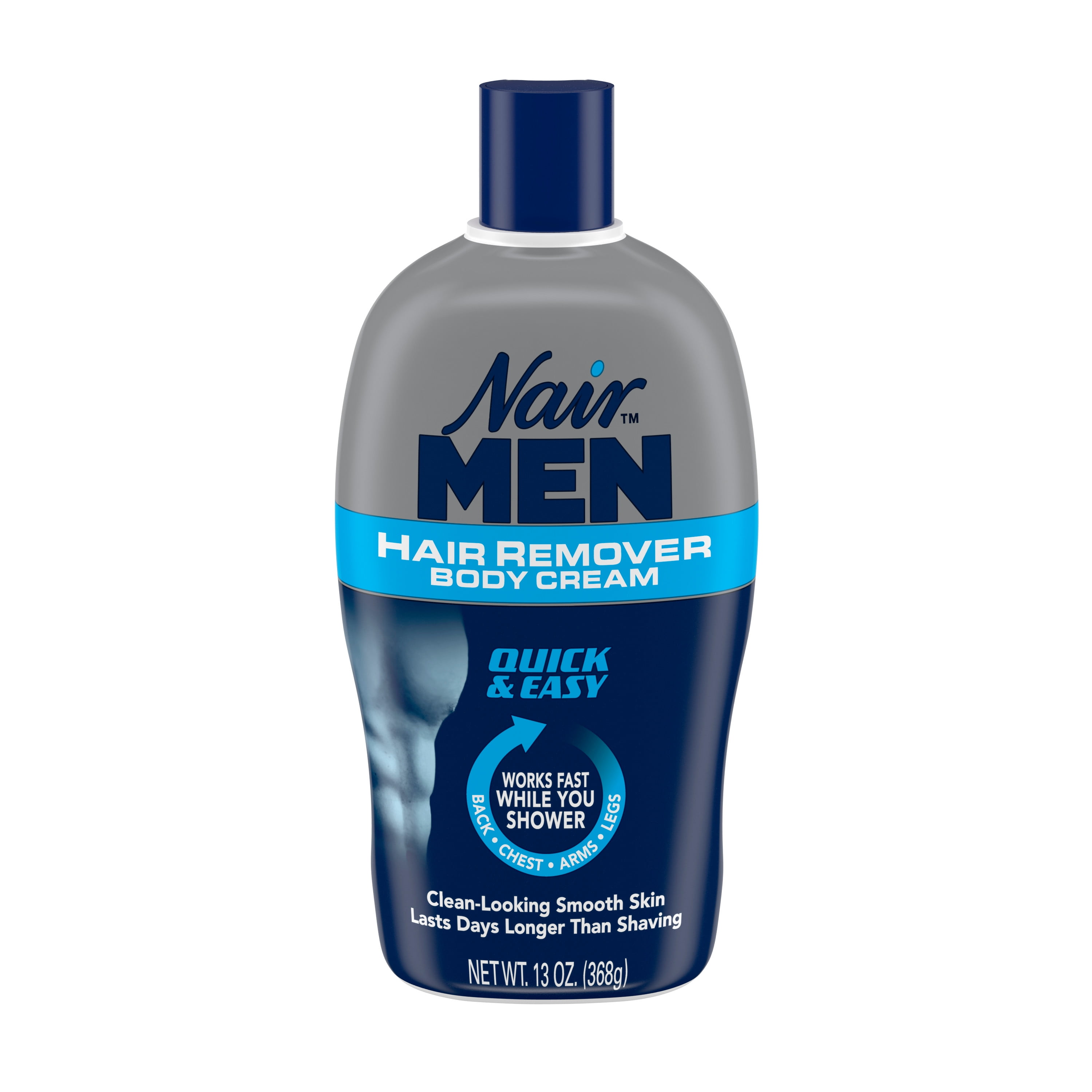 Nair Men Hair Remover Body Cream, Body Hair Remover for Men, 13 Oz Bottle -  