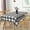 Black White, variant on 60x84inches Black and White Checkered Tablecloth Polyester Fabric Rectangle Table Cloth Spillproof Wrinkle Resistant Plaid Table Cover for Everyday Use Family Dinner Indoor Outdoor Parties
