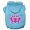 Baby Blue, variant on Pet Dog Cat Hoodie Screen Printed, "Pink Argyle Paw"