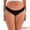 Black, variant on Unique Bargains Low Waist Frill Trim Satin Full Coverage Briefs S Pink