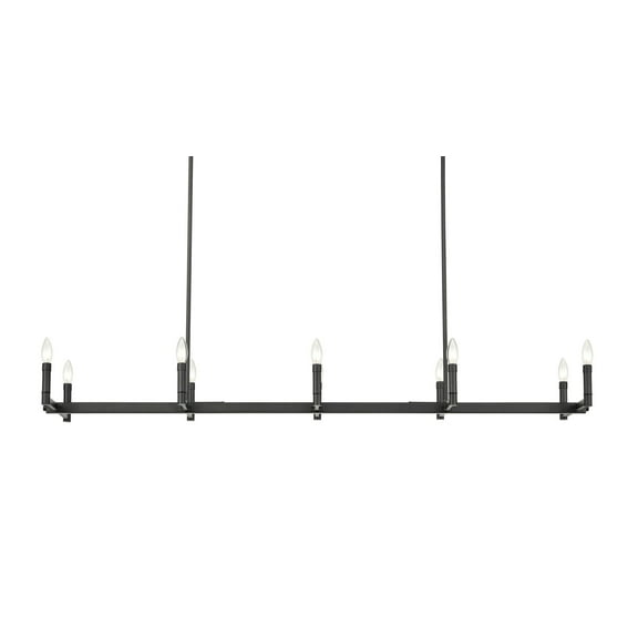Millennium Lighting 99701 Daxley 10 Light 60" Wide Taper Candle Style Chandelier - Black