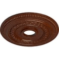 thumbnail image 3 of Ekena Millwork 18"OD x 3 3/8"ID x 7/8"P Oldham Ceiling Medallion (Fits Canopies up to 8 5/8"), Hand-Painted Burnished Mahogany Crackle, 3 of 6
