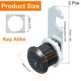 thumbnail image 2 of Uxcell Keyed Alike Cabinet Cam Lock with Tubular Locks for Security 5/8 Inch Black, 2 of 7