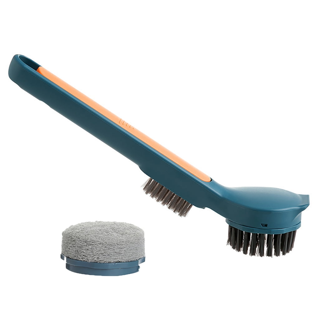 Pot Scrub Brush Sink Long Pan Scrubber; Long Handle Dish Pan Scrubber