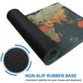 thumbnail image 4 of Colored World Map Borders Countries Roads and Cities Gaming Mouse Mat,Rectangle XX Large Non-Slip Rubber Gaming Mouse Pad with Stitched Edges, Office Mouse Pad for Women Men Kids, 31.5x15.7, 4 of 7