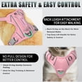 thumbnail image 3 of BARKBAY No Pull Dog Harness Large Reflective Dog Harness with Front Clip and Easy Control Handle for Walking Training Running with ID tag Pocket(Baby Pink,S), 3 of 10