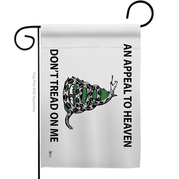 G142904-BO 13 x 18.5 in. AN Appeal To Heaven Dont Tread On Me Garden Flag with Patriotic Historic Double-Sided Decorative Vertical Flags House Decoration Banner Yard Gift