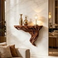 thumbnail image 6 of uhnmki Root Floating Wall Shelf Hand Carved Driftwood Style Wall Mounted Shelf Decorative Wooden Display Shelf For Home, 6 of 7