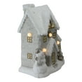 thumbnail image 3 of Northlight 14.5" Pre-Lit White Musical House with Snowman Christmas Tabletop Decor, 3 of 4