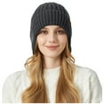 thumbnail image 3 of WREESH Women's Winter Fisherman's Beanie Cute and Warm Caps for Hunting and Fishing Gray, 3 of 5
