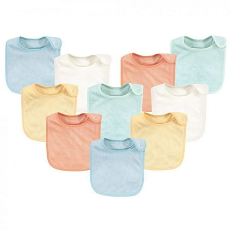 UPC: 0660168177015 | Hudson Baby Infant Unisex Rayon from Bamboo Terry Bibs Soft Neutral One Size