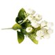 thumbnail image 3 of Worallymy Ramo de flores de rosas artificiales de 18 cabezas Simulación de rosas de seda Decoración floral Oficina en casa Flor falsa Blanco Worallymy JD735804350, 3 of 7