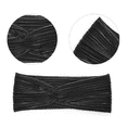 thumbnail image 3 of 3 Pcs Fashion Wrinkle Elasticity Metallic Big Bowknot Baby Headband Hair Bow Band Accessories Headwear Women and Girls Headband, 3 of 5