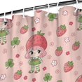 thumbnail image 3 of Strawberry Princess Pattern Shower Curtain 84"x72" ,Bathroom Decorative Shower Curtains Set with 12 Hooks,Modern Waterproof Washable Shower Curtain, 3 of 6