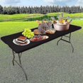 thumbnail image 2 of Mantel plegable para mesa de picnic, protector de mesa lavable, funda premium para mesa de patio, mantel rectangular (solo mantel para mesa de picnic)., 2 of 5